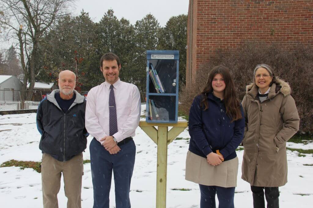 Little Free Library at St. Francis Xavier School Roman Catholic